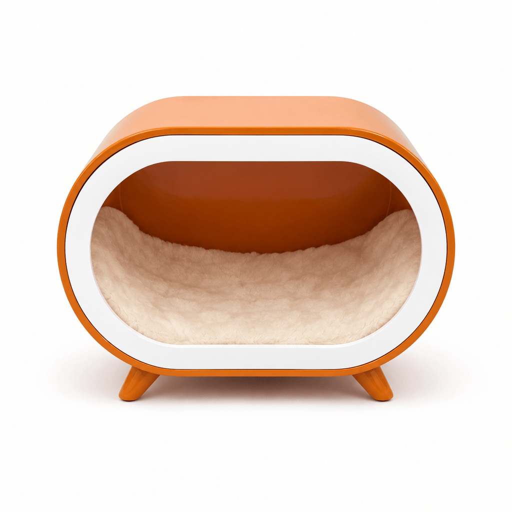 Orange Single-Chamber Human & Pet Shared Side Table - image 4