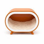 Orange Single-Chamber Human & Pet Shared Side Table - image 4