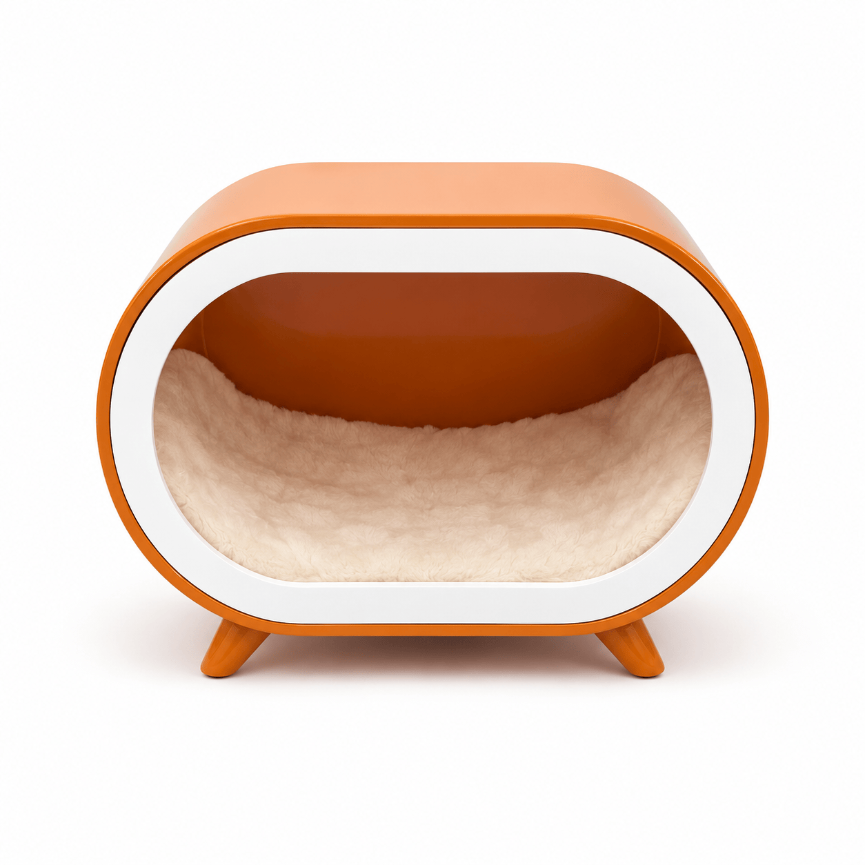 Orange Single-Chamber Human & Pet Shared Side Table - image 4