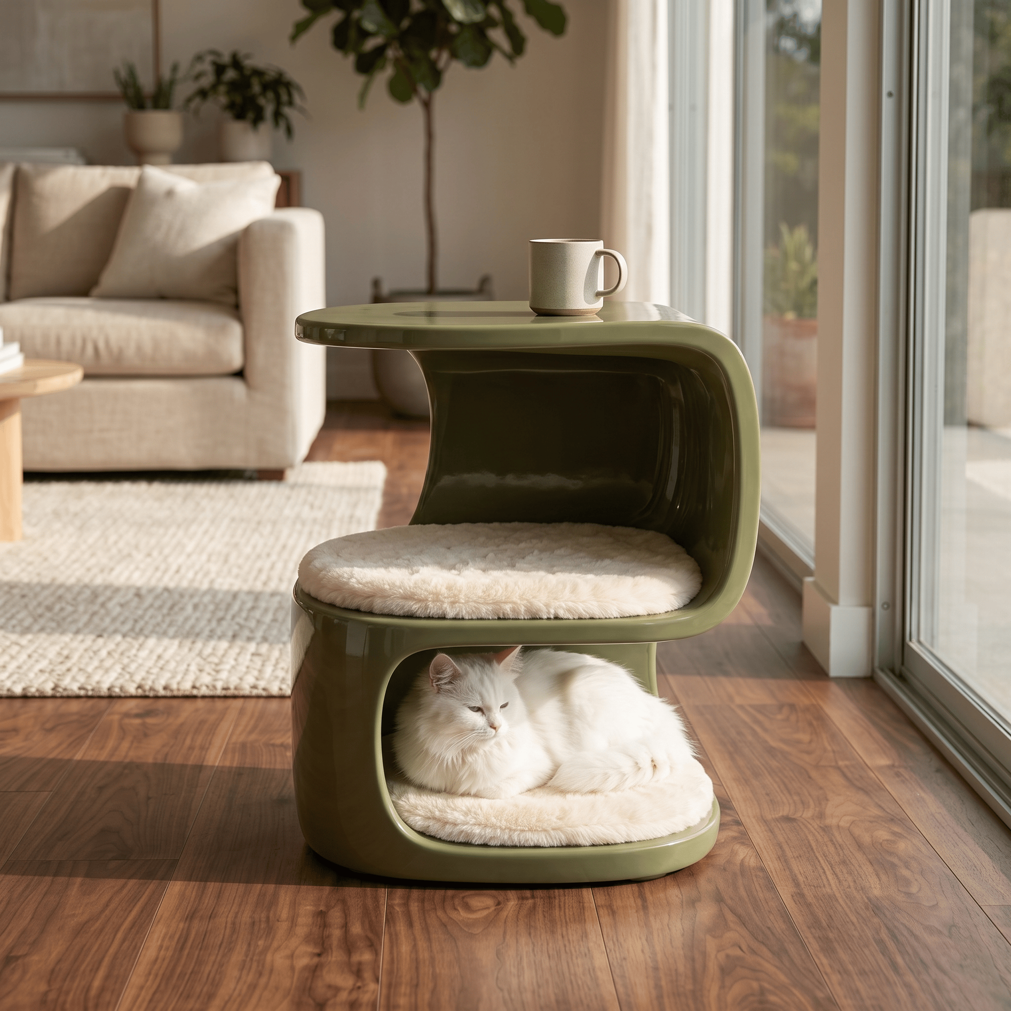 S-Flow Dual Layer Pet Side Table - image 2