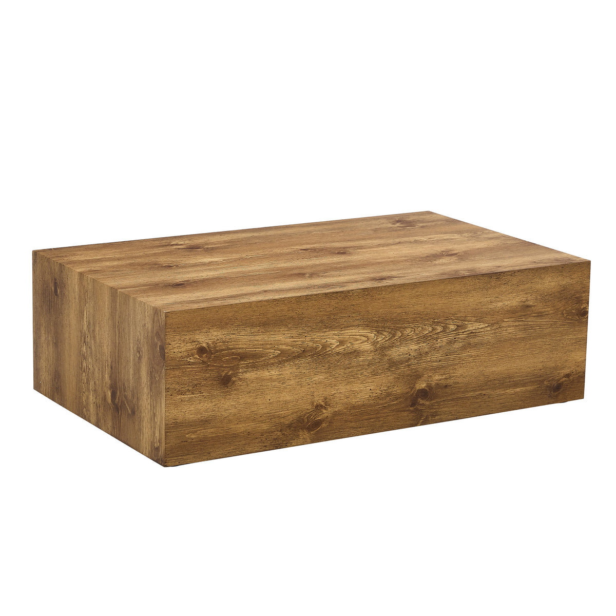 Natural Wood-grain Square Side Table, Coffee Table, Wabi-sabi Nightstand - image 7