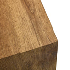 Natural Wood-grain Square Side Table, Coffee Table, Wabi-sabi Nightstand - image 11