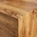 Natural Wood-grain Square Side Table, Coffee Table, Wabi-sabi Nightstand - image 12