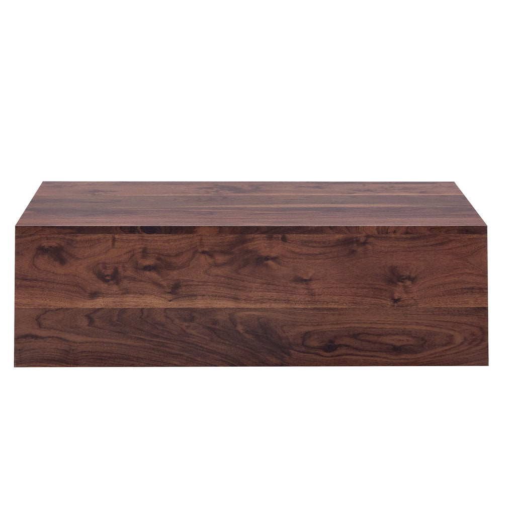 Walnut Wood-grain Square Side Table, Coffee Table, Wabi-sabi Nightstand - image 8