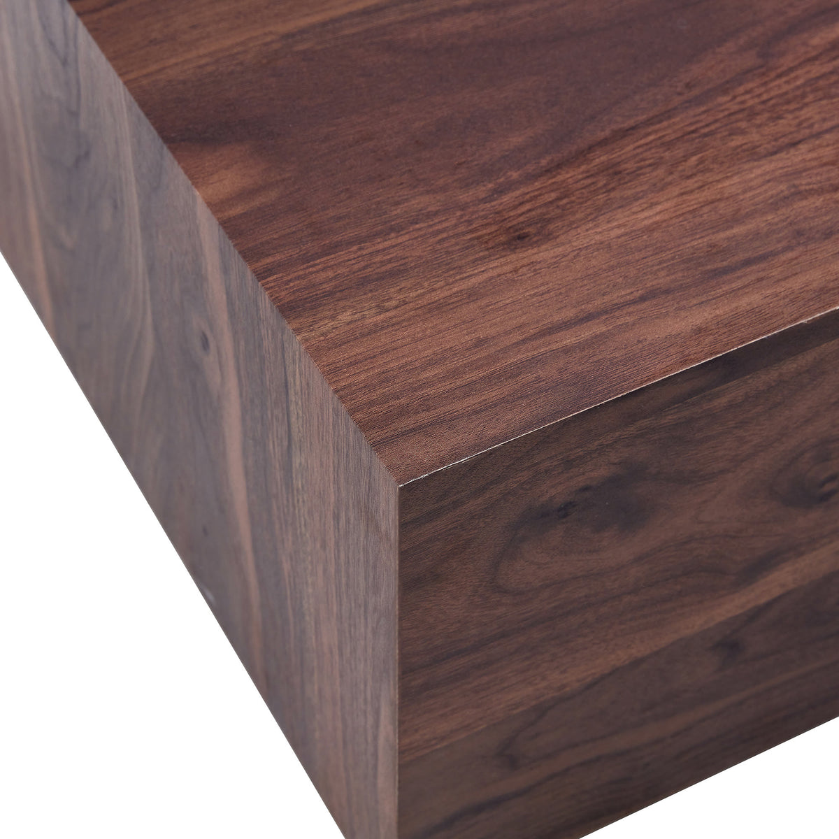 Walnut Wood-grain Square Side Table, Coffee Table, Wabi-sabi Nightstand - image 11
