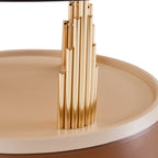Brown & Gold Round Nesting Coffee Tables - image 17