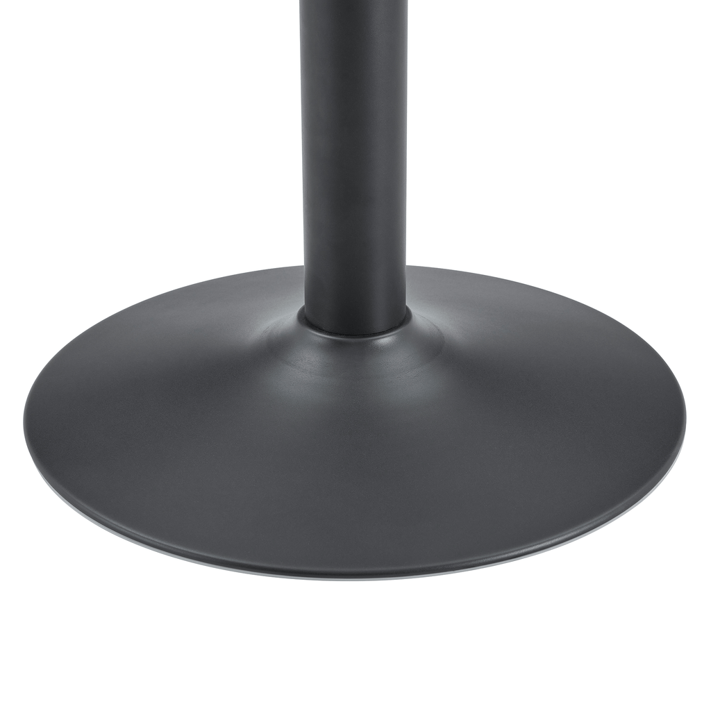 Round Glass Coffee Table With Black Pedestal Base - image 9