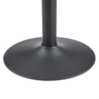 Round Glass Coffee Table With Black Pedestal Base - image 9