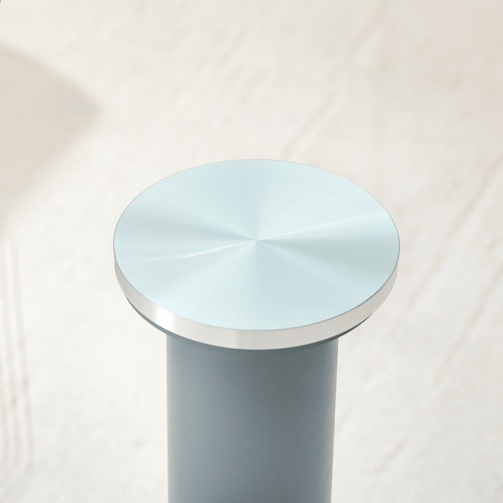 Round Glass Coffee Table With Black Pedestal Base - image 11