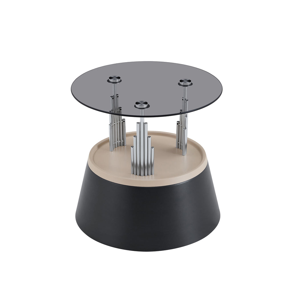 Luxury Black Round Nesting Coffee Tables - image 12