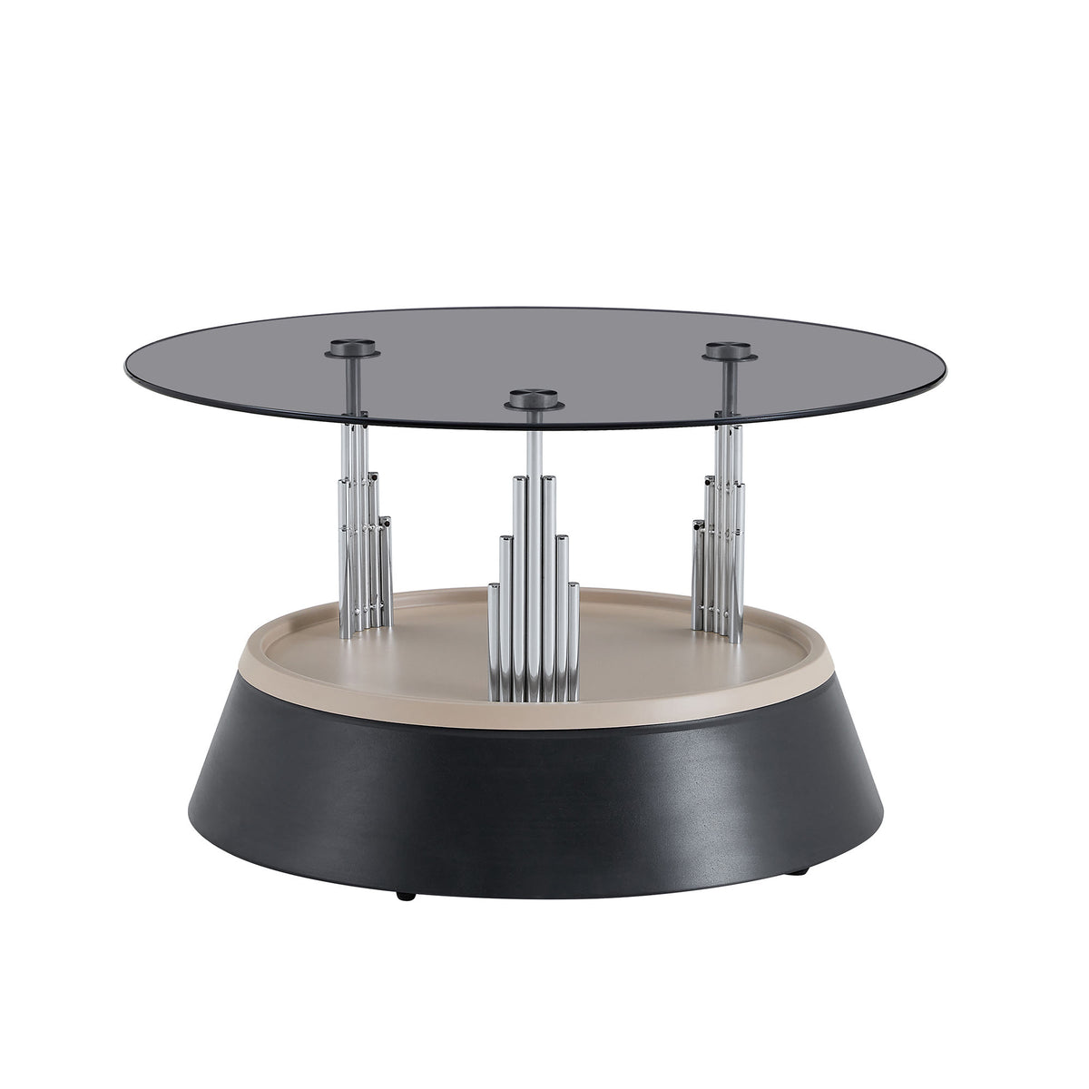 Luxury Black Round Nesting Coffee Tables - image 10