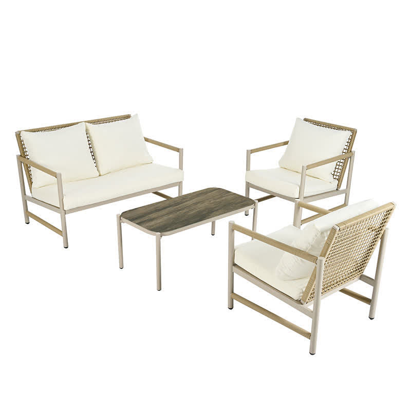 Table Chairs 4-Seaters Patio Furniture Set