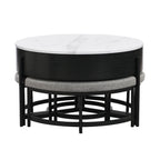 Lift-Top Coffee Tables & 3 Ottomans - image 8