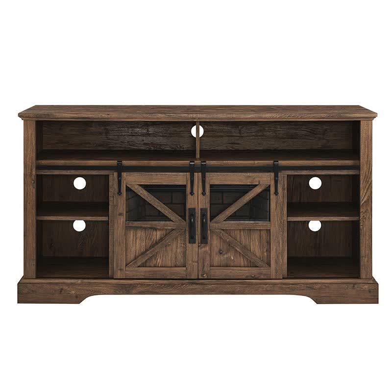 60" Electric Fireplace Farmhouse Sideboard