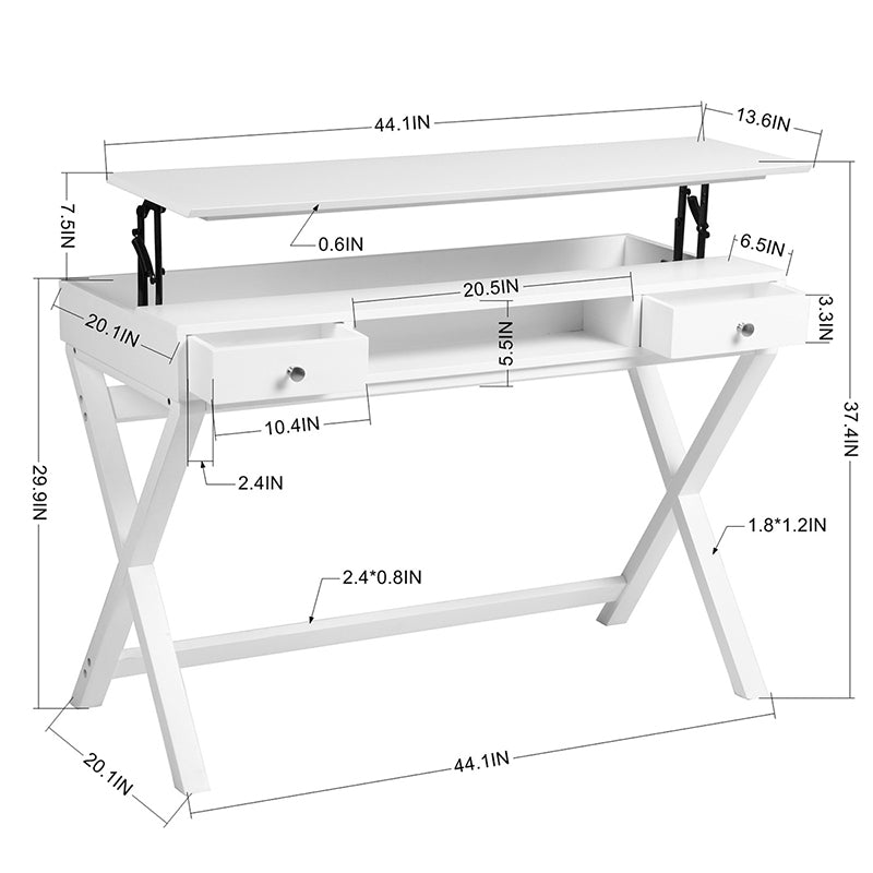 Lift Table Top Storage Computer Desk