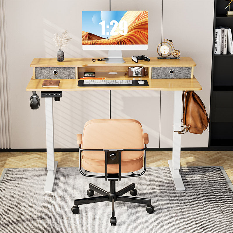 Electric Standing Desk Storage Drawer Table