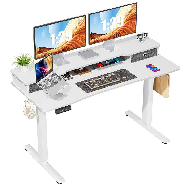 Electric Standing Desk Storage Drawer Table