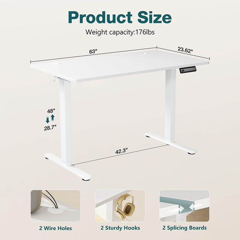 Electric Standing Desk Height Adjustable Table