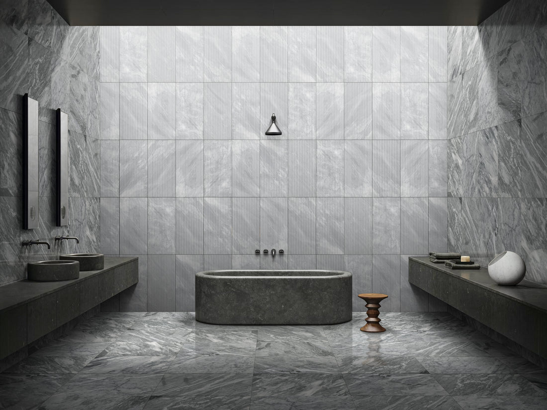 12x24 Polished Marble Tiles Gray (8 sq. ft./case)