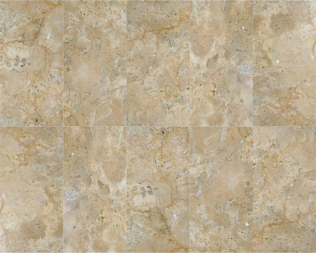 12x24 Polished Marble Tiles Yellow (8 sq. ft./case)