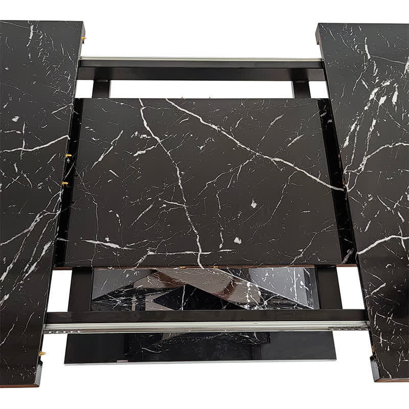 Rectangular Dining Table Stretchable Tabletop - image 5
