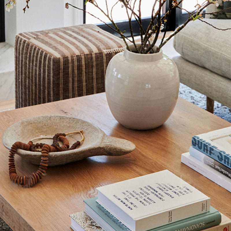 Simple Ash Wood Square Coffee Table