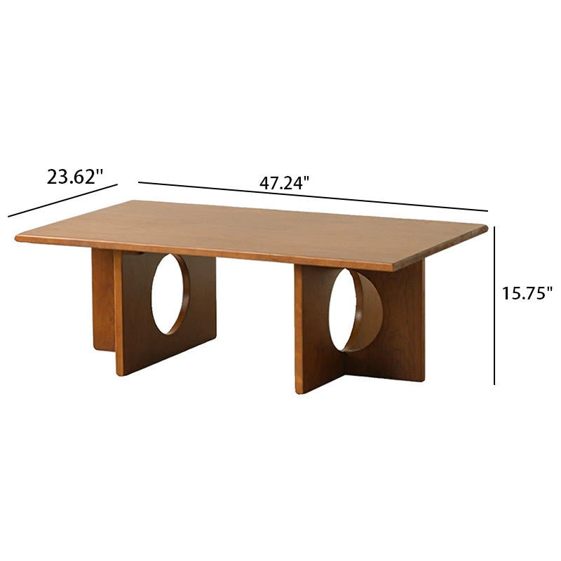 Special Shaped Solid Wood Coffee Table