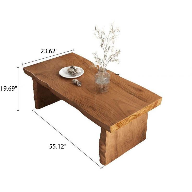 No Splicing Natural Wood Coffee Table