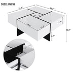 Extendable Coffee Table Square Cocktail Table - image 9