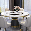 Modern Simple Turntable Marble Round Table