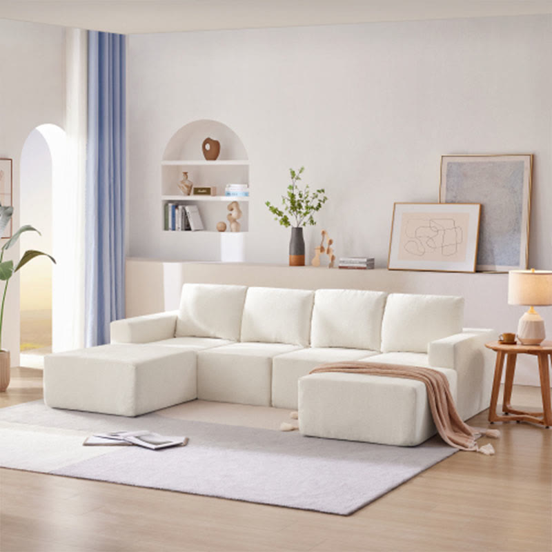 U-Shaped Sectional Installation-Free Compression Sofa