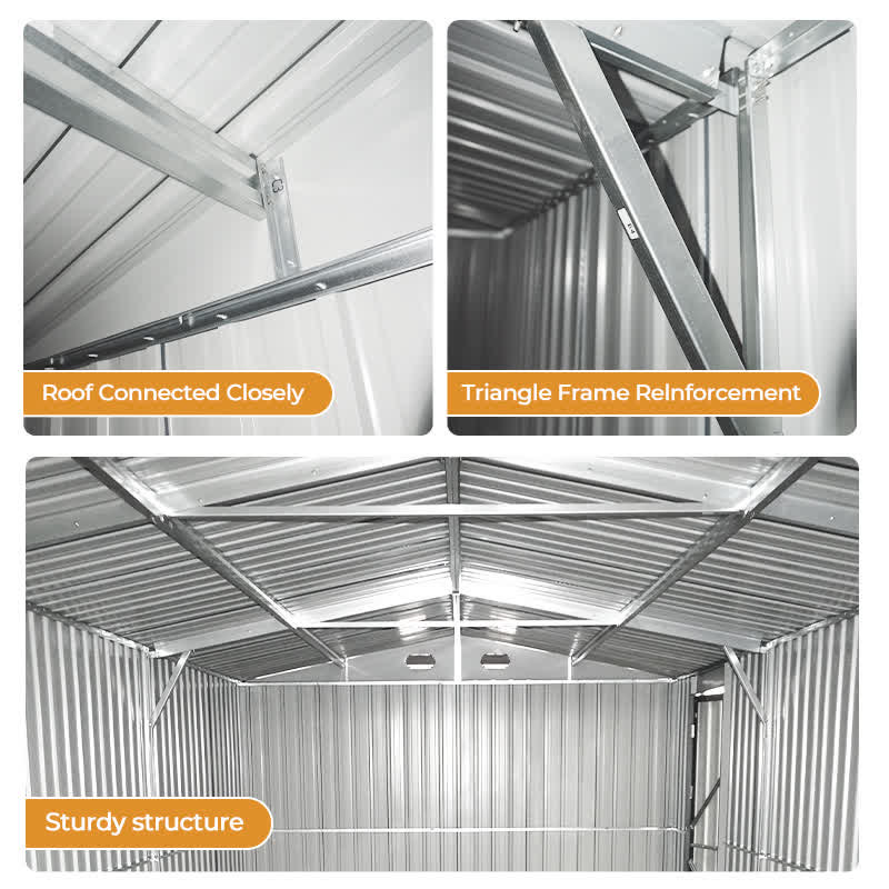 Industrial Heavy-Duty Metal Garage Shed - image 13