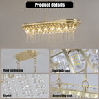 Island Light Crystal Ceiling Chandelier Kitchen - image 5