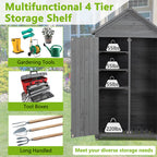 Garden Wood Tool Shed 5.8ft x 3ft - image 7