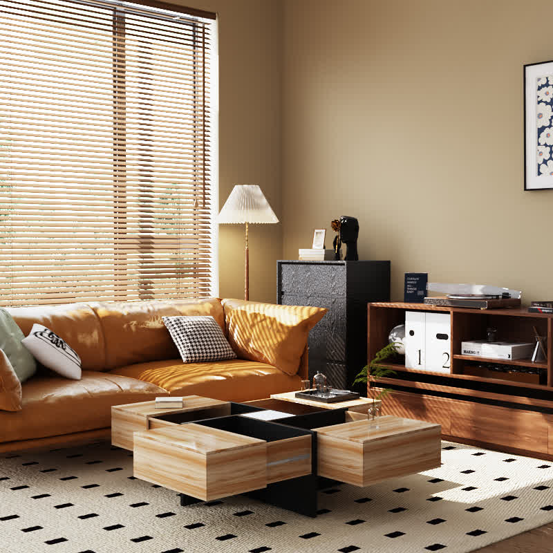 Extendable Coffee Table Square Cocktail Table - image 5