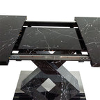 Rectangular Dining Table Stretchable Tabletop - image 4
