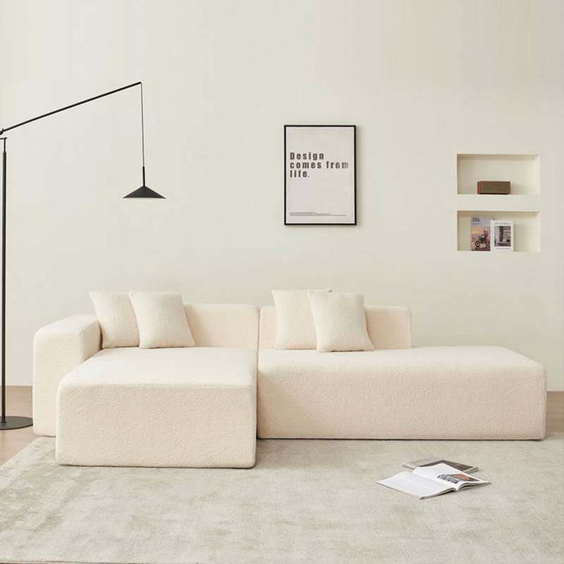 Modular L-shaped Installation-Free Compression Sofa