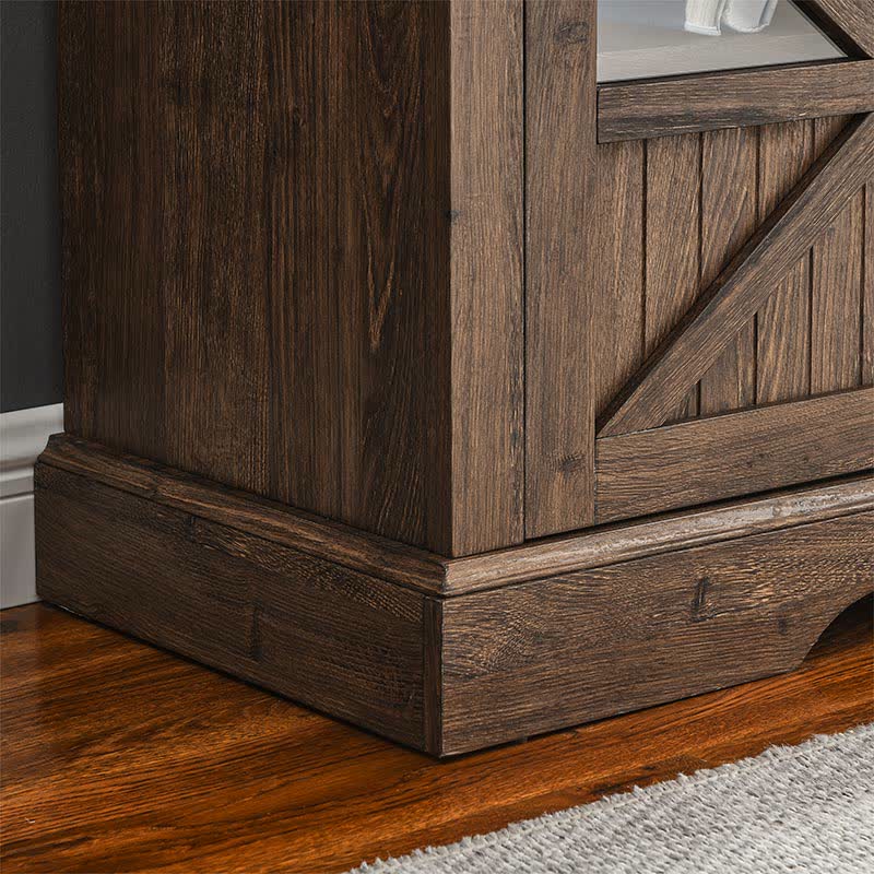 60" Electric Fireplace Farmhouse Sideboard - image 11