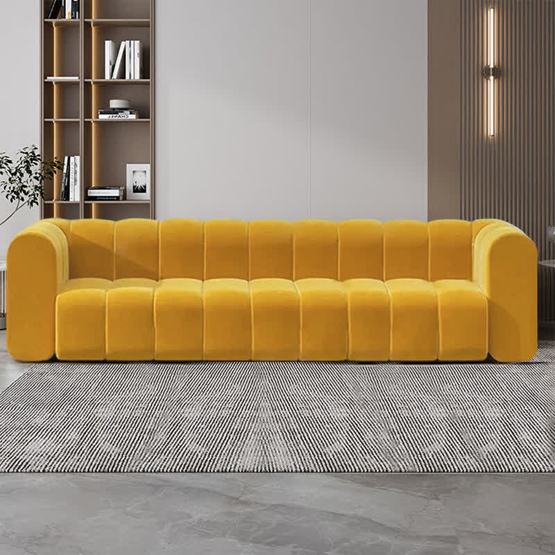 87.8" Modern Luxury Velvet Upholstered Sofa