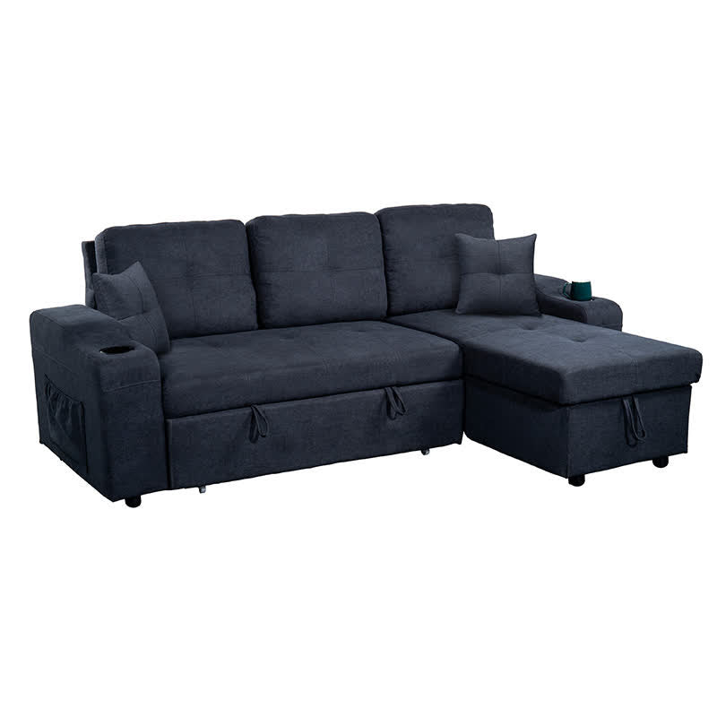 Convertible Corner Sofa Pull-Out Couch Bed