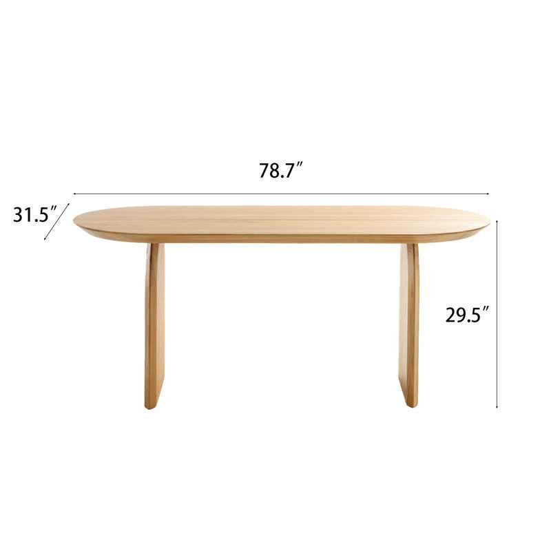 Ash Solid Wood Dining Table