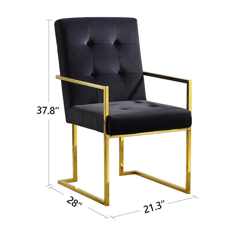 Soft Velvet Dining Arm Chair