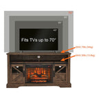 60" Electric Fireplace Farmhouse Sideboard - image 18