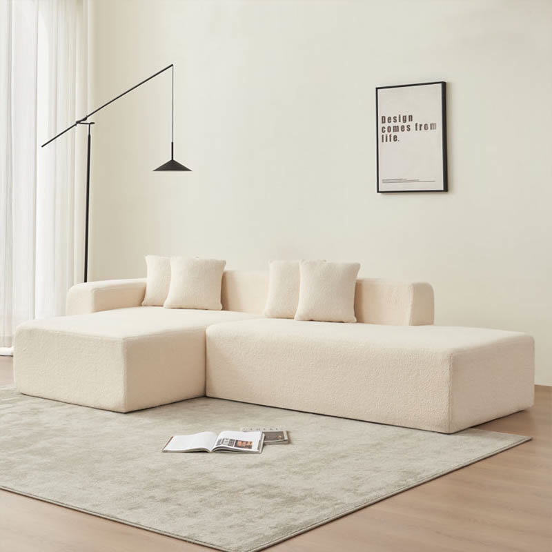 Modular L-shaped Installation-Free Compression Sofa