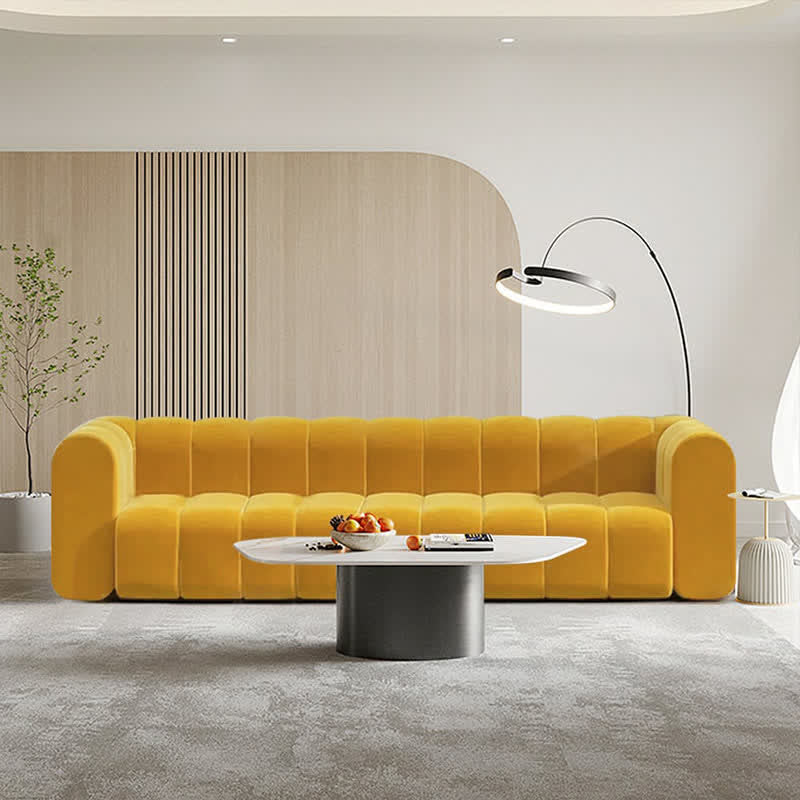 87.8" Modern Luxury Velvet Upholstered Sofa