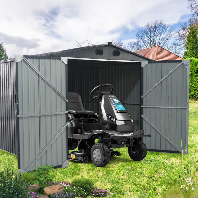 Industrial Heavy-Duty Metal Garage Shed