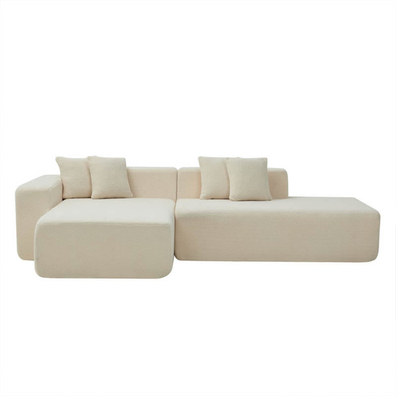 Modular L-shaped Installation-Free Compression Sofa