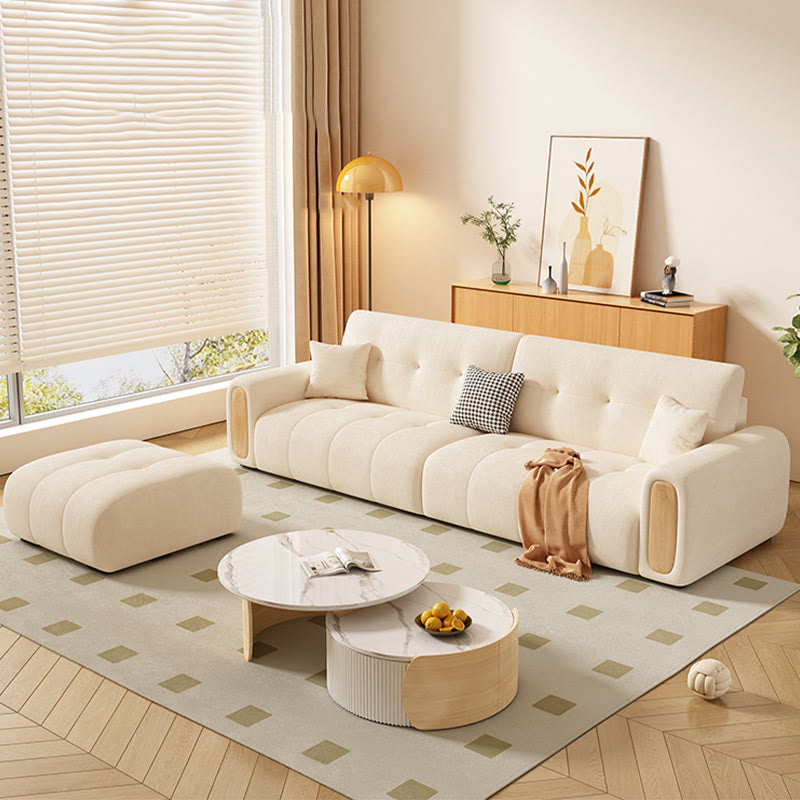 White Performance Fabric Sofa