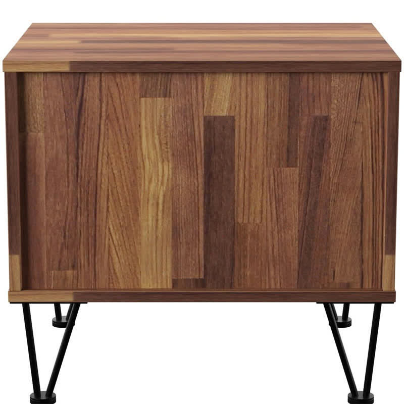 Wooden Nightstand Drawer Bedside Table Walnut