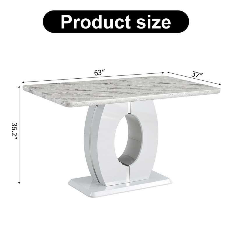 Modern Luxury Rectangular Dining Table - image 2